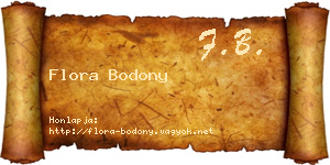 Flora Bodony névjegykártya